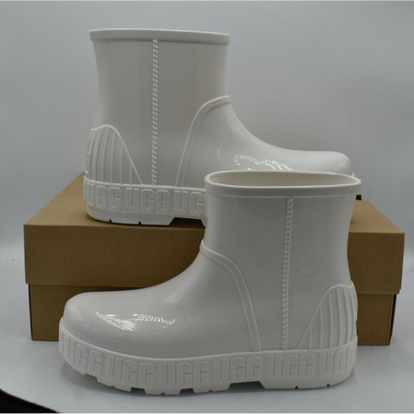 UGG Australia Womens Size 11 Drizlita White Waterproof Rain Boots Shoes - Picture 5 of 12